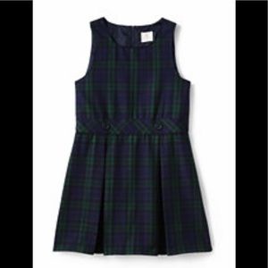 Lands’ End Uniform Girl top of Knee Plaid Jumper